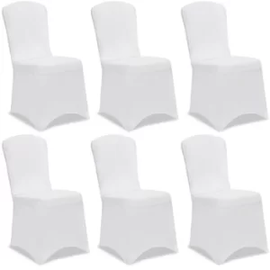 Chair Cover 6Pcs Set White