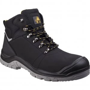 Amblers Mens Safety As252 Lightweight Water Resistant Leather Safety Boots Black Size 10.5