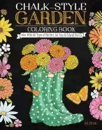 chalk style garden coloring book color with all types of markers gel pens a