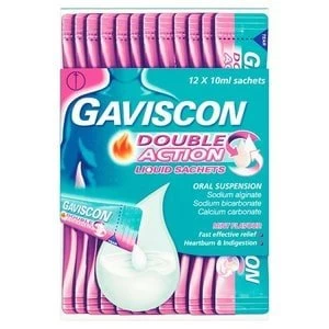 Gaviscon Double Action Liquid Sachet X12