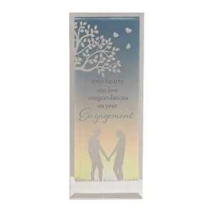 Reflections Of The Heart Engagement Standing Plaque