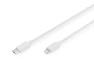 Digitus Lightning to USB-C data/charging cable, MFI-certified