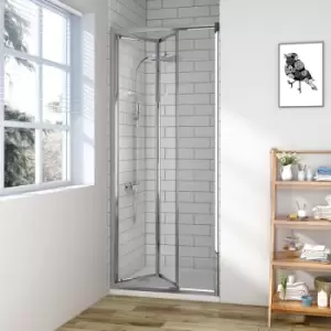 800mm Bi-Fold Shower Door with Easy Clean Glass - Aquariss