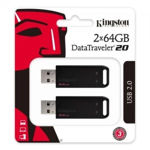 64GB USB 2.0 DataTraveler 20 FD 2 Pack