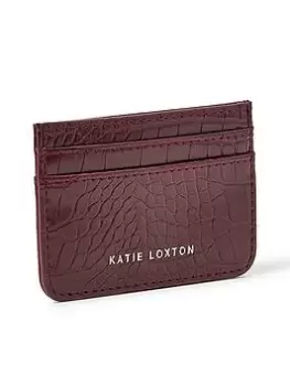 Katie Loxton Faux Croc Card Holder - Wine, Wine, Women