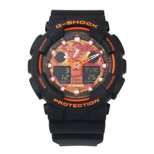 Casio G-SHOCK Analog-Digital Watch GA-100BR-1A - Black/Orange