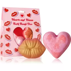 I Heart Revolution Bath Fizzer Heart & Kisses bath bomb 2x85 g