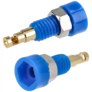 TruConnect 170588 2mm Insulated Test Socket Gold Plated Blue