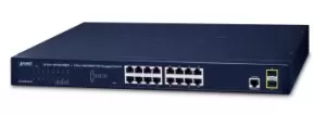 PLANET GS-4210-16T2S network switch Managed L2/L4 Gigabit Ethernet...