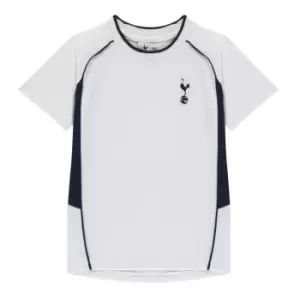 Source Lab Tottenham Hotspurs Poly T Shirt Juniors - White