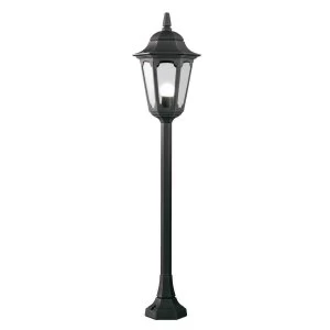 1 Light Outdoor Bollard Lantern Black IP44, E27