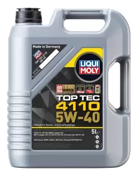 LIQUI MOLY Engine oil Top Tec 4110 5W-40 Capacity: 5l 21479