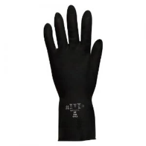 Polyco Gloves Rubber Size 9 Black