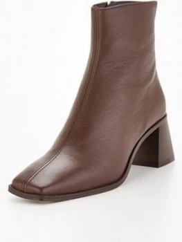 OFFICE Abbie Ankle Boot - Chocolate, Chocolate, Size 6, Women