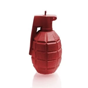 Red Large Grenade Candle