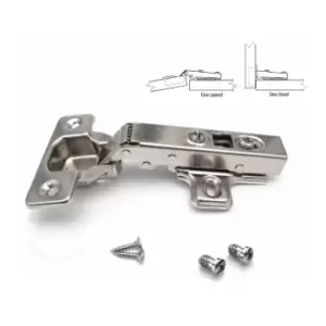 Soft Close Kitchen Clip-On Door Hinge Full Overlay 35mm with Screws - Pack of 1