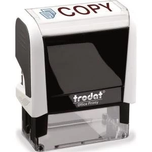 Trodat Printy 4912 46mm x 18mm Self Inking Word Stamp RedBlue Copy
