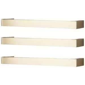 Towelrads Elcot Brushed Brass Dry Electric Towel Bars - 630mm