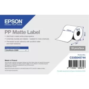 Epson C33S045744 Original PP Matte Label 102mm x 29m - 18 Pack