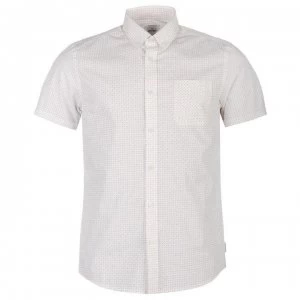 Soviet Short Sleeve Print Shirt - White