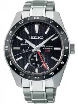 Seiko Mens Presage Sharp Edged GMT Watch SPB221J1