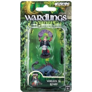 WizKids Wardlings Miniatures - Boy Warlock & Lizard