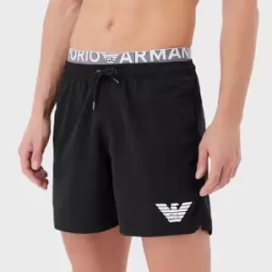 Emporio Armani Logo Band Nylon Swim Shorts - M