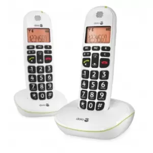 Doro PhoneEasy 100w duo Analog/DECT telephone Caller ID White
