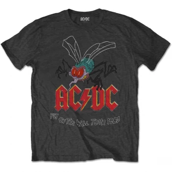 AC/DC - Fly on the Wall Unisex X-Large T-Shirt - Grey