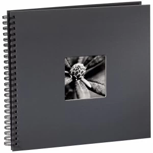 Fine Art Spiralbound Album 36 x 32cm 50 Black pages Grey