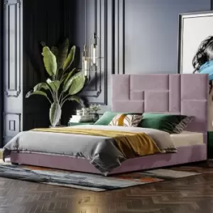 Envisage Trade - Conmo Upholstered Beds - Plush Velvet, Super King Size Frame, Pink - Pink