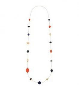 Accessorize Simplicity Beaded Rope Necklace - Orange