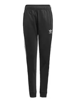 adidas Originals Superstar Track Pants - Black/White, Size 7-8 Years