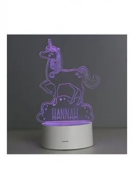 Personalised LED Unicorn Night Light