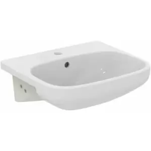 I.Life a Semi Countertop Washbasin 500mm Wide - 1 Tap Hole - Ideal Standard