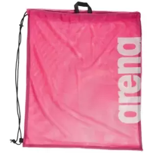 Arena Swim Team Mesh Drawstring Bag (One Size) (Pink/White) - Pink/White