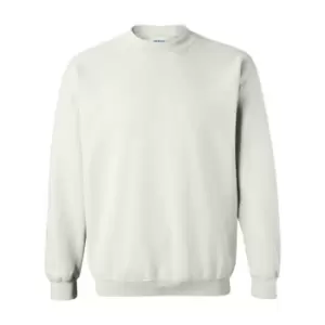 Gildan Heavy Blend Unisex Adult Crewneck Sweatshirt (5XL) (White)