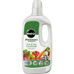 Miracle-Gro Performance Organic Fruit & Veg Concentrated Liquid Plant Food 1L