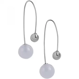 Ladies Skagen Silver Plated Sea Glass Earrings