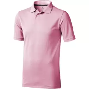 Elevate Mens Calgary Short Sleeve Polo (XXXL) (Light Pink)