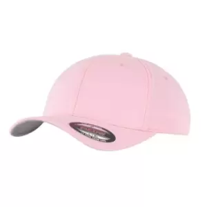 Flexfit Unisex Adult Wooly Combed Baseball Cap (One Size) (Pink)