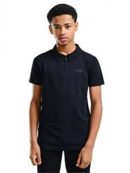 Boys, Rascal Polo Shirt - Black, Size XL, 15-16 Years