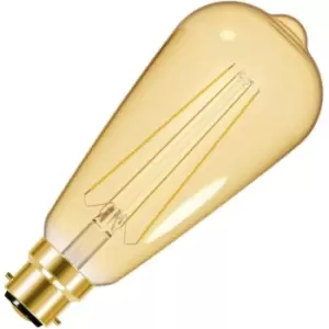 Energizer LED 4W B22 ST64 Filament Gold 470Lm 2200K Light Bulb - Warm White
