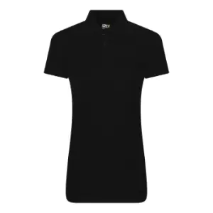 PRO RTX Womens/Ladies Pro Piqu Polo Shirt (3XL) (Black)
