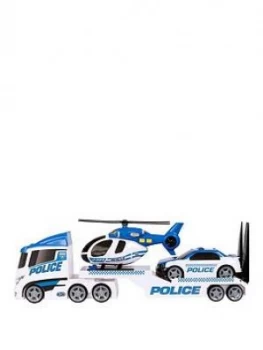Teamsterz Teamsterz Light & Sound Police Helicopter Transporter