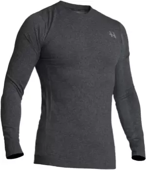 Halvarssons Core-Knit Longsleeve Functional Shirt, black-grey, Size L XL, black-grey, Size L XL