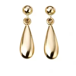 Elements Gold 9CT Yellow Gold Lariat Matching Tear Drop Earrings GE2067