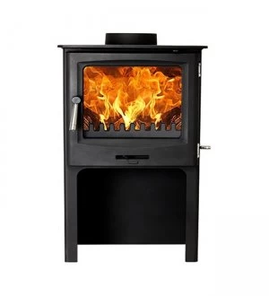 Cast Tec Horizon 7 Defra Approved Multi Fuel Stove with Logstore