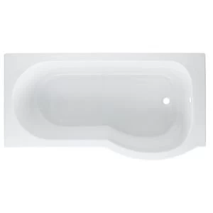 Cooke Lewis Adelphi RH Acrylic P shaped Shower Bath L1495mm W800mm
