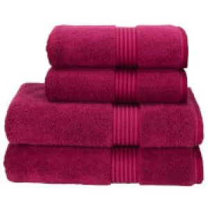 Christy Supreme Hygro Towel Range - Raspberry - Bath Sheet (Set of 2) - Pink